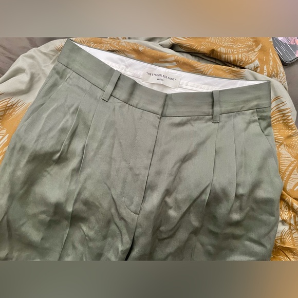 nwot Aritzia The Effortless Pant™ - Peachy Twill Smoked sage 10 long - Picture 3 of 3